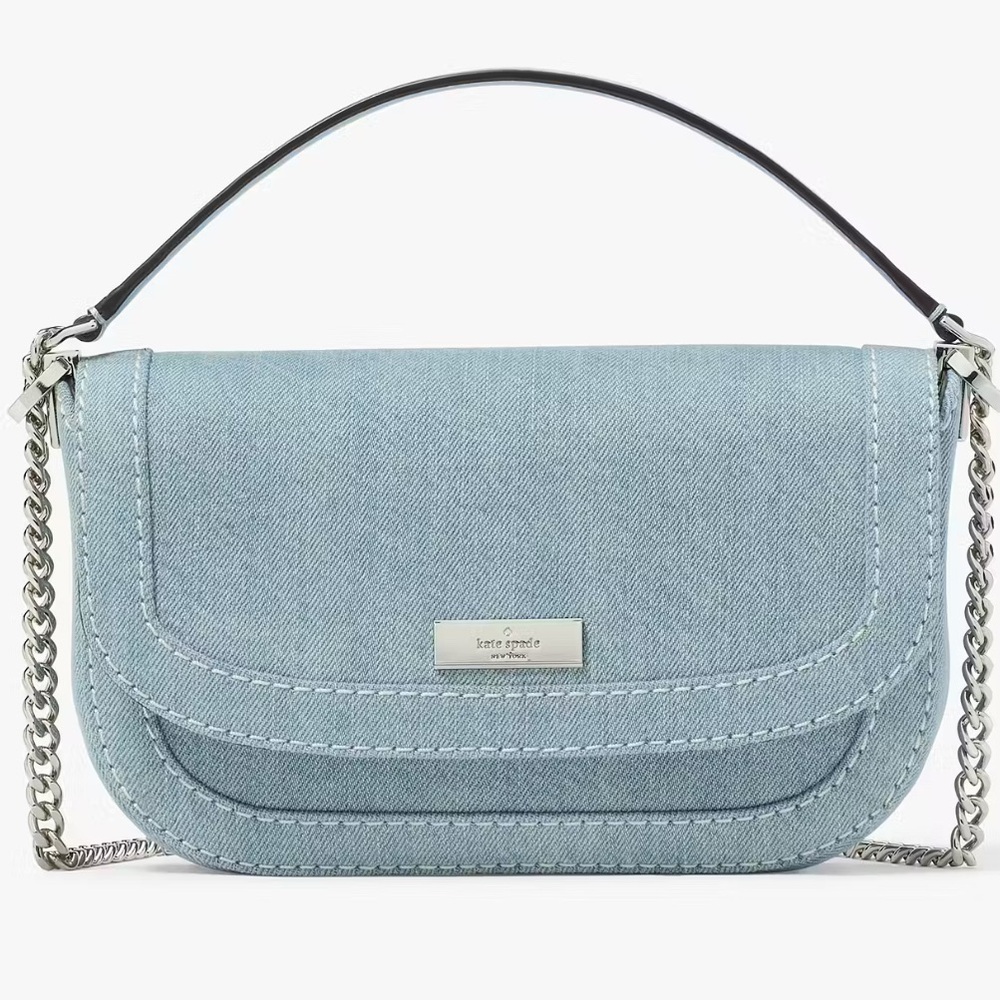 •Krista• Kate Spade Denim Chain Strap Crossbody